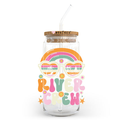 River Crew 20oz Libbey Glass Can, 34oz Hip Sip, 40oz Tumbler, 24oz Cold Cup UV DTF or Sublimation Decal Transfer - Weefers