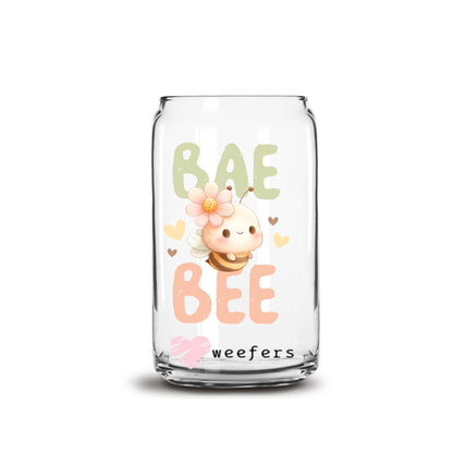 Bae Bee 16oz Libbey Glass Can UV DTF or Sublimation Wrap - Transfer - Weefers