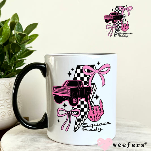 Square Badie UV DTF Decal 11oz Coffee Mug Weefers
