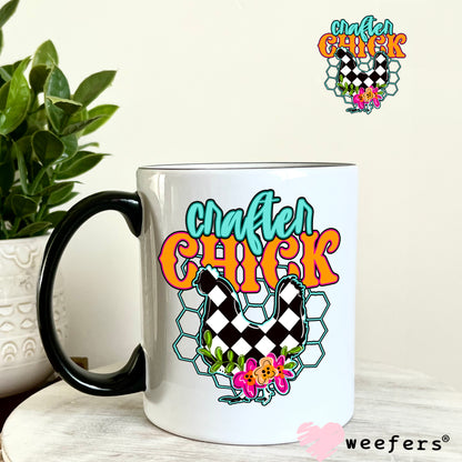 Crafter Chick UV DTF Decal 11oz Coffee Mug Weefers