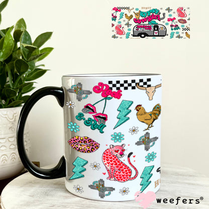 Gypsy Cowgirl UV DTF Cup Wrap - Weefers Exclusive Wrap 11oz Coffee Mug Cup Wrap Weefers
