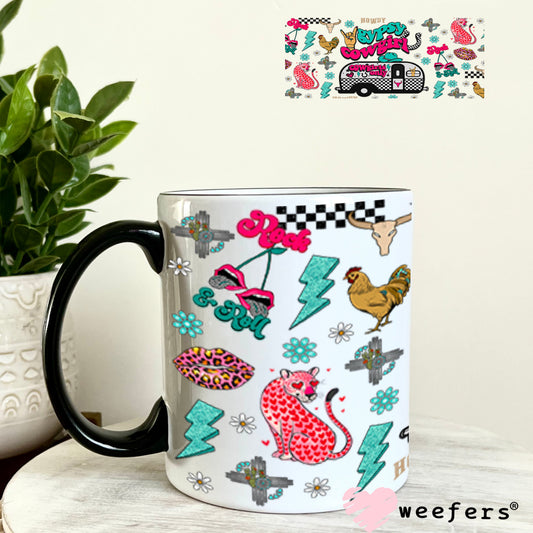 Gypsy Cowgirl UV DTF Cup Wrap - Weefers Exclusive Wrap 11oz Coffee Mug Cup Wrap Weefers