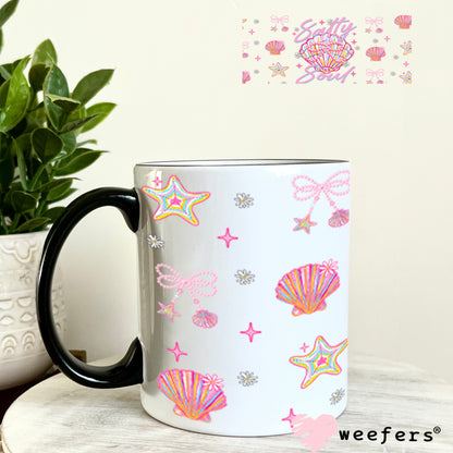 Pink Salty Soul UV DTF Cup Wrap - Weefers Exclusive Wrap 11oz Coffee Mug Cup Wrap Weefers