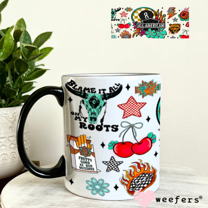 All American UV DTF Cup Wrap - Weefers Exclusive Wrap 11oz Coffee Mug Cup Wrap Weefers