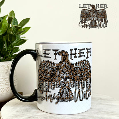 Let Her Stay Wild UV DTF Decal 11oz Coffee Mug Weefers