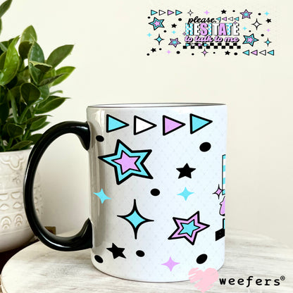 Please Hesitate to Talk to Me UV DTF Cup Wrap 11oz Coffee Mug Weefers