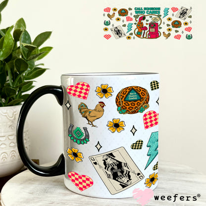 Call Someone Who Cares UV DTF Cup Wrap - Weefers Exclusive Wrap 11oz Coffee Mug Weefers