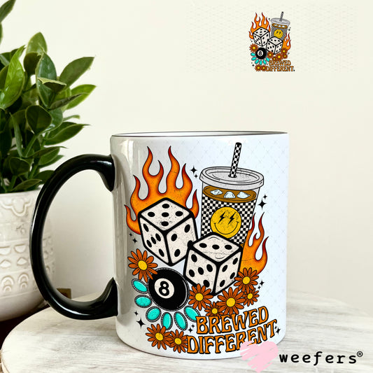 Brewed Different UV DTF Decal 11oz Coffee Mug Weefers