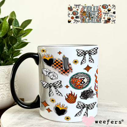 Feral Not Fragile UV DTF Cup Wrap - Weefers® Exclusive 11oz Coffee Mug Cup Wrap Weefers
