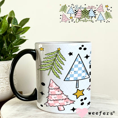 Believe in the Magic Christmas UV DTF Cup Wrap 11oz Coffee Mug Weefers