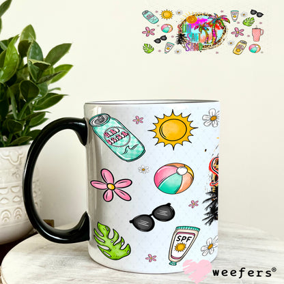 Sun Salt Sand UV DTF Cup Wrap- Weefers Exclusive 11oz Coffee Mug Weefers