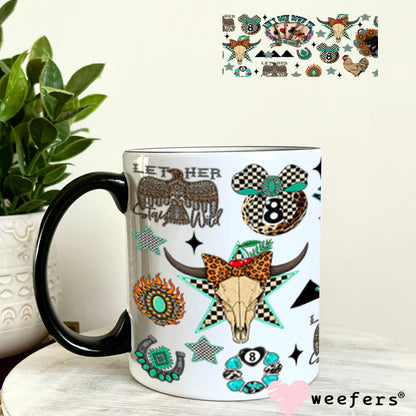 Aain't Goin Down Til The Sun Comes Up UV DTF Cup Wrap - Weefers Exclusive Wrap 11oz Coffee Mug Cup Wrap Weefers