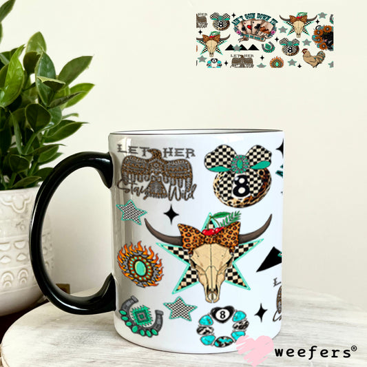 Aain't Goin Down Til The Sun Comes Up UV DTF Cup Wrap - Weefers Exclusive Wrap 11oz Coffee Mug Cup Wrap Weefers