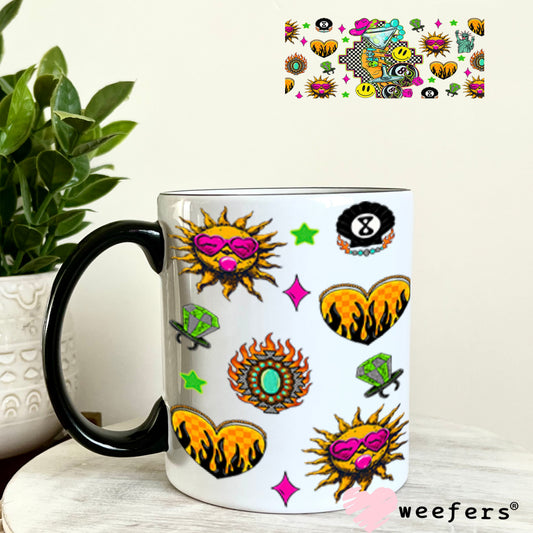 Cowgirl Martini UV DTF Cup Wrap - Weefers Exclusive 11oz Coffee Mug Cup Wrap Weefers