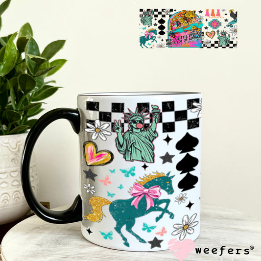 With a Little Audacity UV DTF Cup Wrap - Weefers Exclusive 11oz Coffee Mug Cup Wrap Weefers