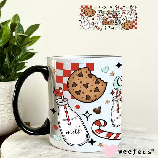Cookies for Santa UV DTF Cup Wrap 11oz Coffee Mug Weefers