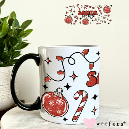 Santa Baby UV DTF Cup Wrap 11oz Coffee Mug Weefers