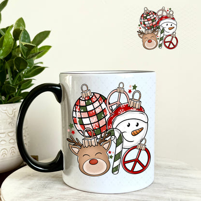 Christmas Friends UV DTF Cup Wrap 11oz Coffee Mug Weefers