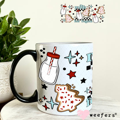 Milk and Cookies for Santa UV DTF Cup Wrap 11oz Coffee Mug Weefers