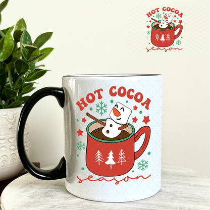Hot Cocoa Season UV DTF Decal 11oz Coffee Mug Weefers