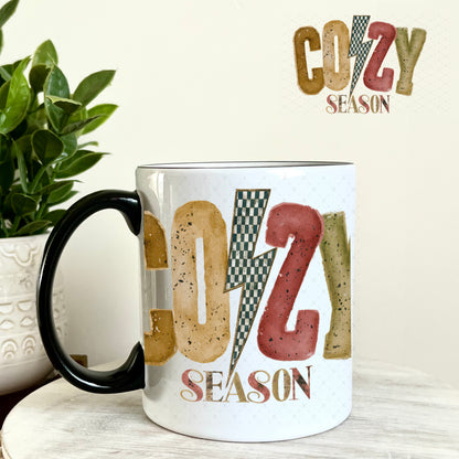 Cozy Season UV DTF Decal 11oz Coffee Mug Weefers