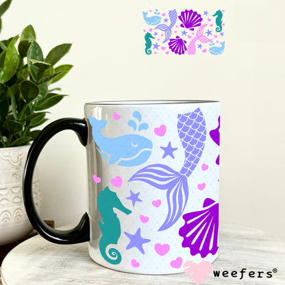 Mermaid Dreams UV DTF Cup Wrap 11oz Coffee Mug Weefers