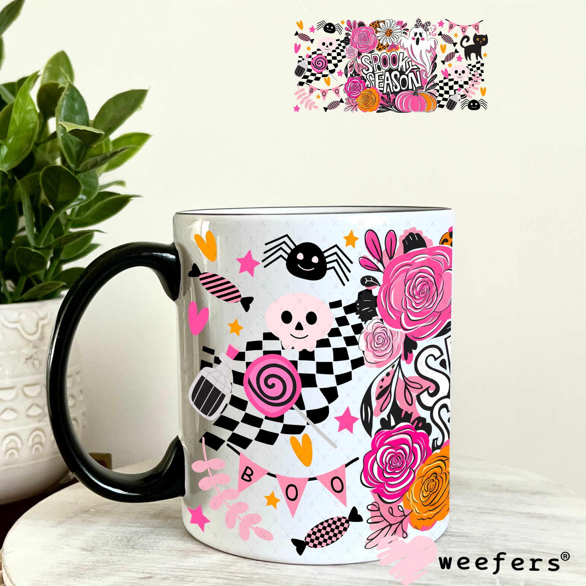 Spooky Season UV DTF Cup Wrap - Weefers Exclusive 11oz Coffee Mug Weefers