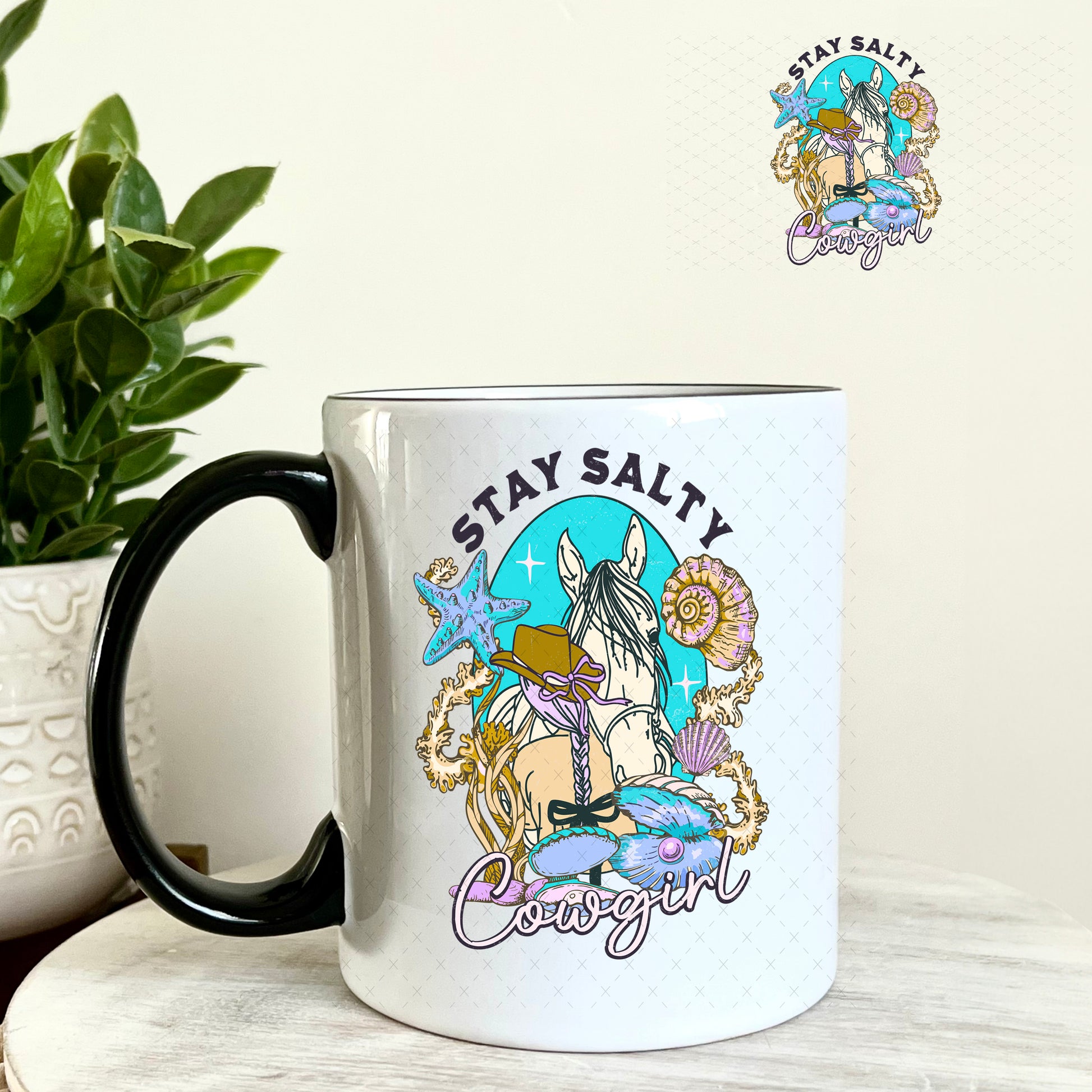 Stay Salty UV DTF Decal 11oz Coffee Mug Weefers