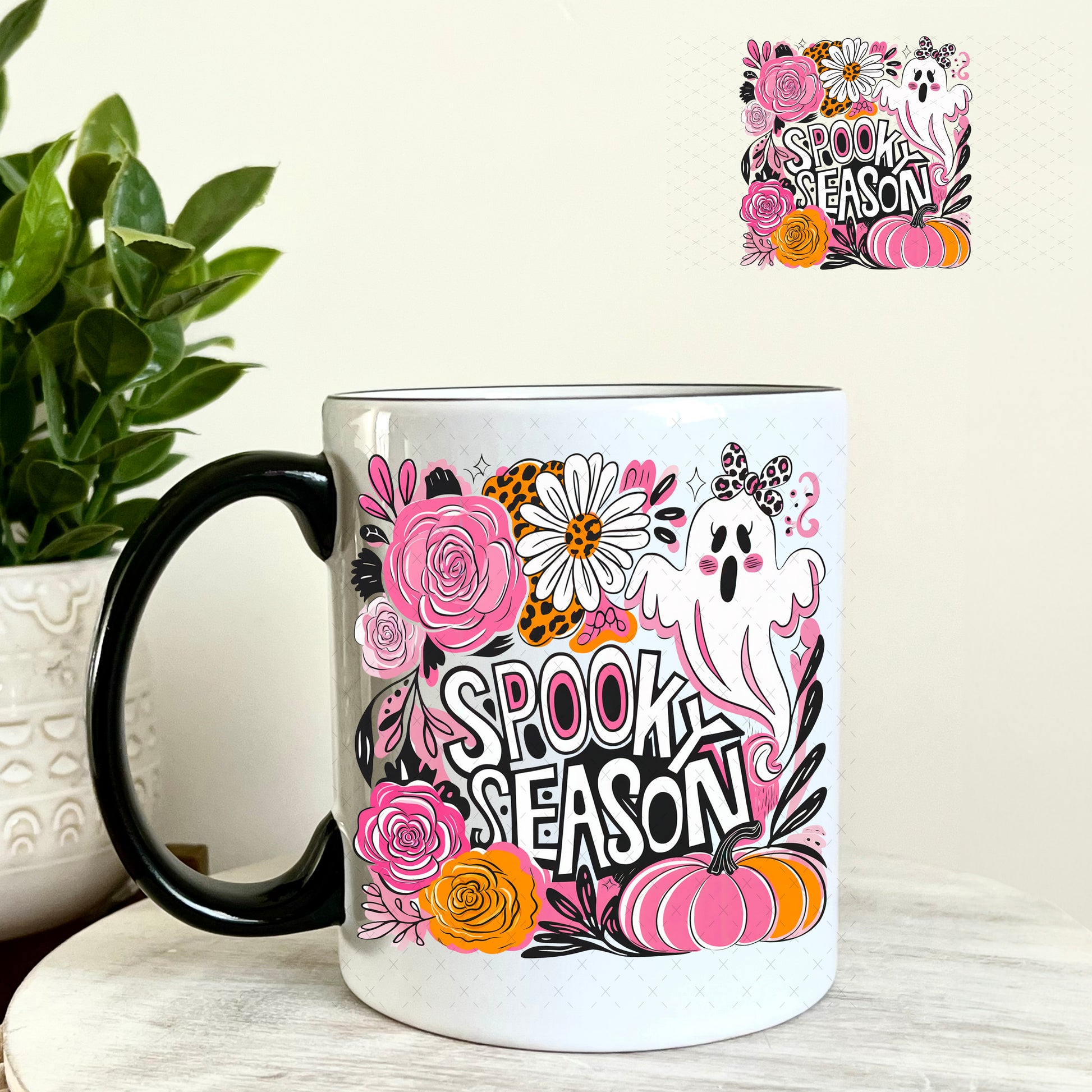 Spooky Season UV DTF Decal 11oz Coffee Mug Weefers