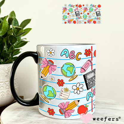 Teacher Composite UV DTF Cup Wrap 11oz Coffee Mug Weefers