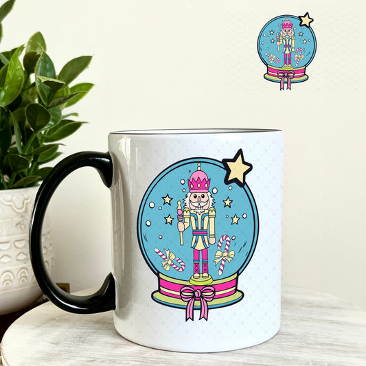 Y'all Are Nuts Christmas Snow Globe UV DTF Decal 11oz Coffee Mug Weefers