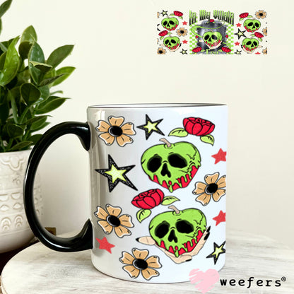 In My Villain Era Poison Apple UV DTF Cup Wrap - Weefers Exclusive 11oz Coffee Mug Cup Wrap Weefers