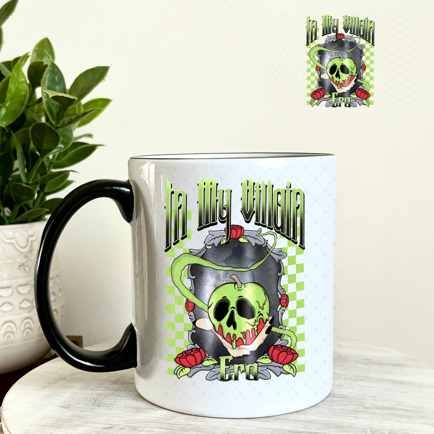 In My Villain Era On UV DTF Decal 11oz Coffee Mug Weefers