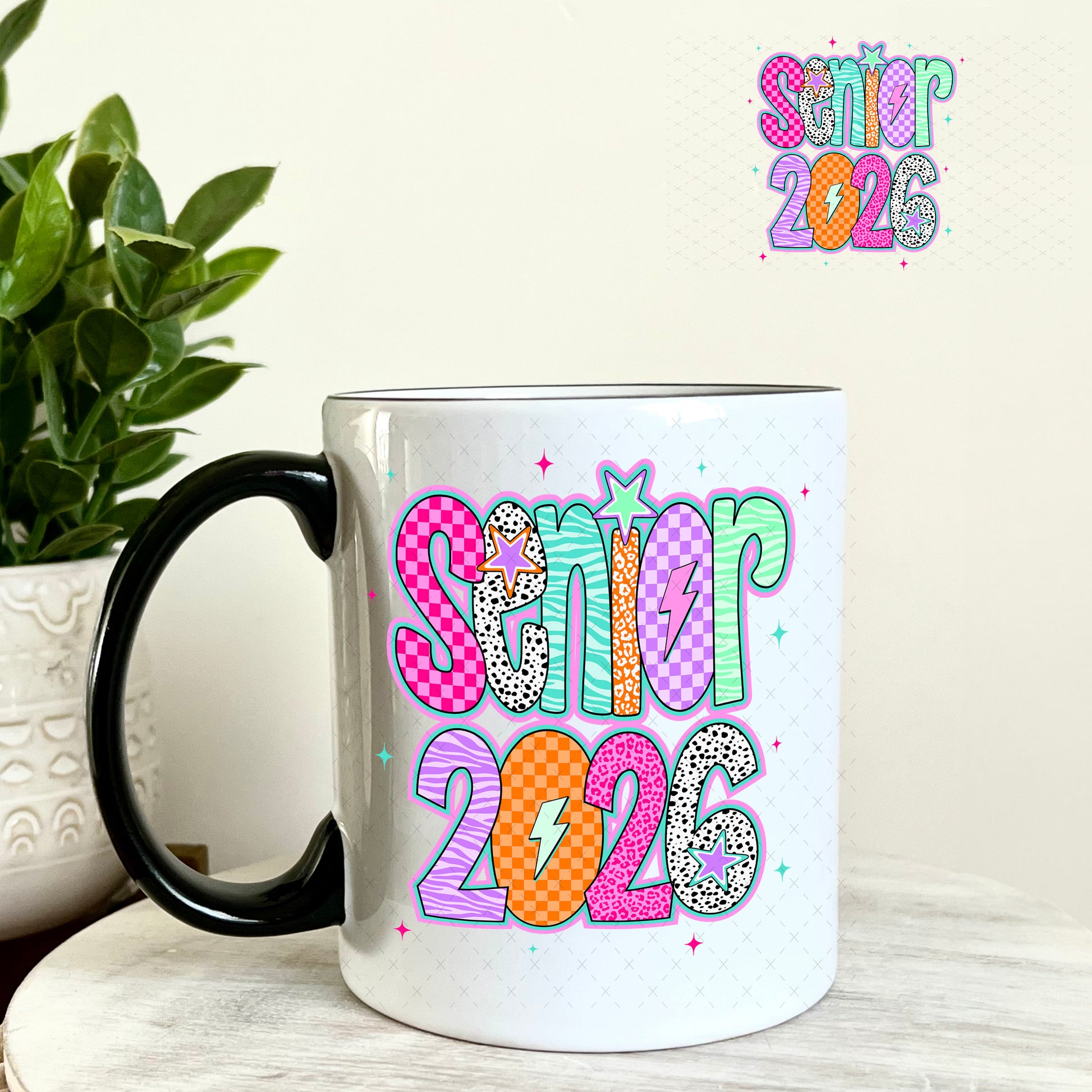 Senior 2026 UV DTF Decal 11oz Coffee Mug Weefers