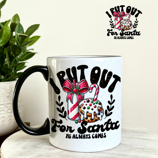 I Put Out for Christmas UV DTF Decal 11oz Coffee Mug Weefers