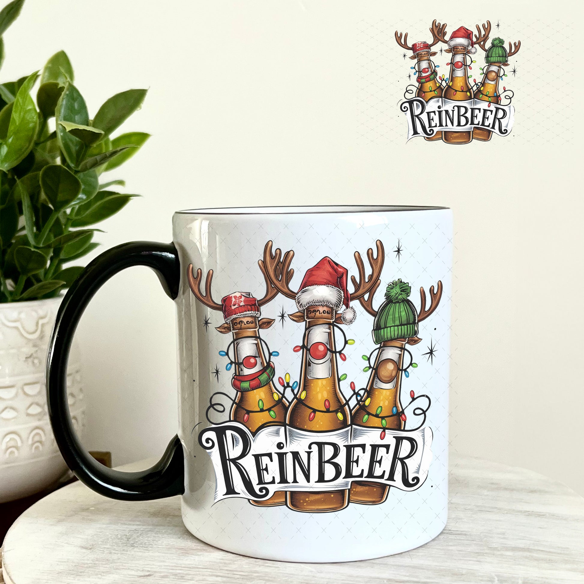 Reinbeer UV DTF Decal 11oz Coffee Mug Weefers