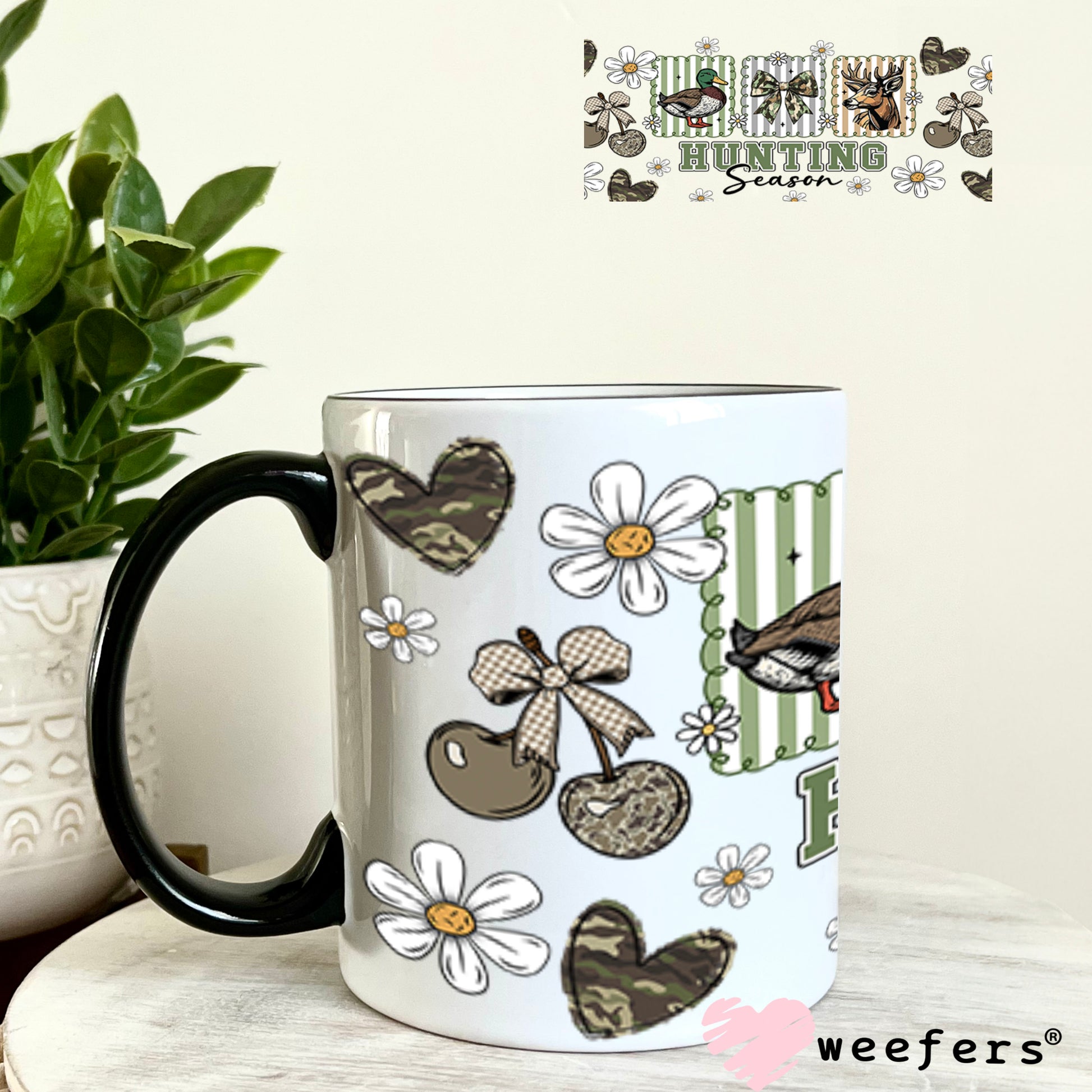 Hunting Season UV DTF Cup Wrap - Weefers Exclusive 11oz Coffee Mug Cup Wrap Weefers