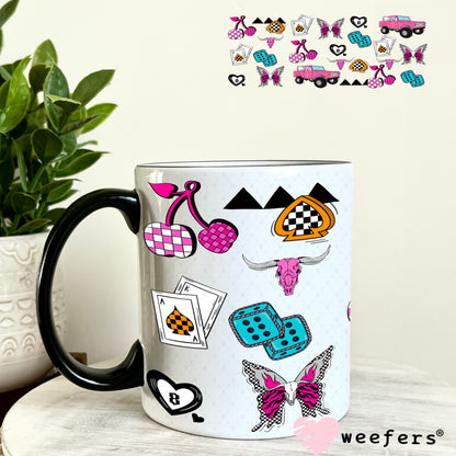 Howdy Bronco Sidekick UV DTF Cup Wrap - Weefers Exclusive 11oz Coffee Mug Weefers