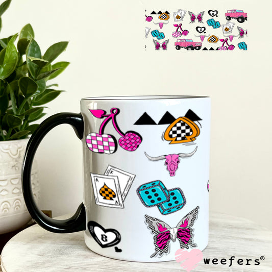 Howdy Bronco Sidekick UV DTF Cup Wrap - Weefers Exclusive 11oz Coffee Mug Cup Wrap Weefers