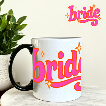 Fuchsia Bride UV DTF Decal 11oz Coffee Mug Weefers
