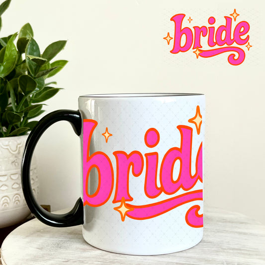 Fuchsia Bride UV DTF Decal 11oz Coffee Mug Weefers
