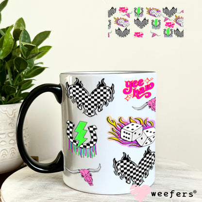 Space Cowboy Sidekick UV DTF Cup Wrap- Weefers Exclusive 11oz Coffee Mug Cup Wrap Weefers