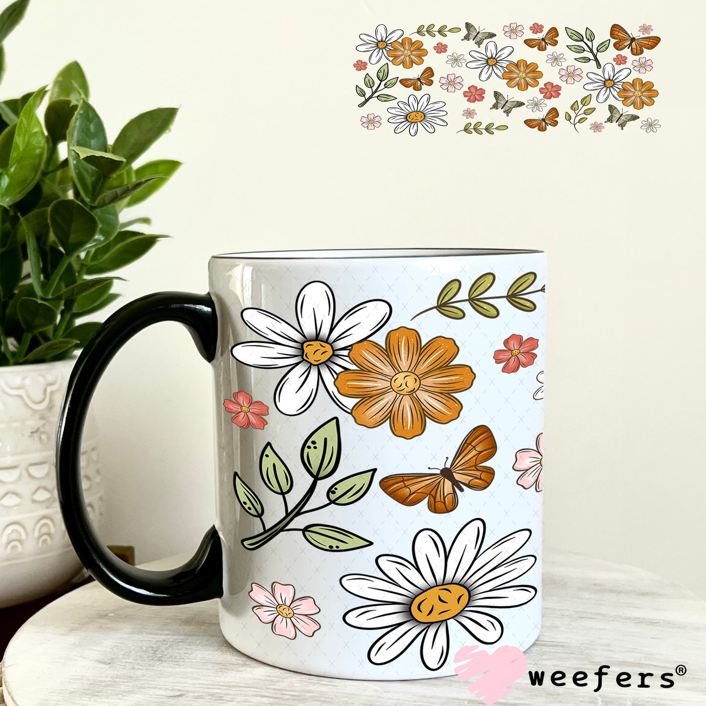 Be Brave Honey Sidekick UV DTF Cup Wrap - Weefers Exclusive 11oz Coffee Mug Weefers