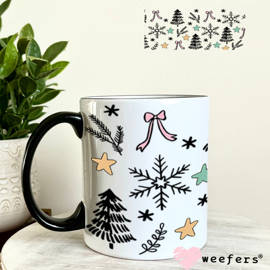 Have yourself a Merry Little Christmas Sidekick UV DTF Cup Wrap - Weefers Exclusive 11oz Coffee Mug Cup Wrap Weefers