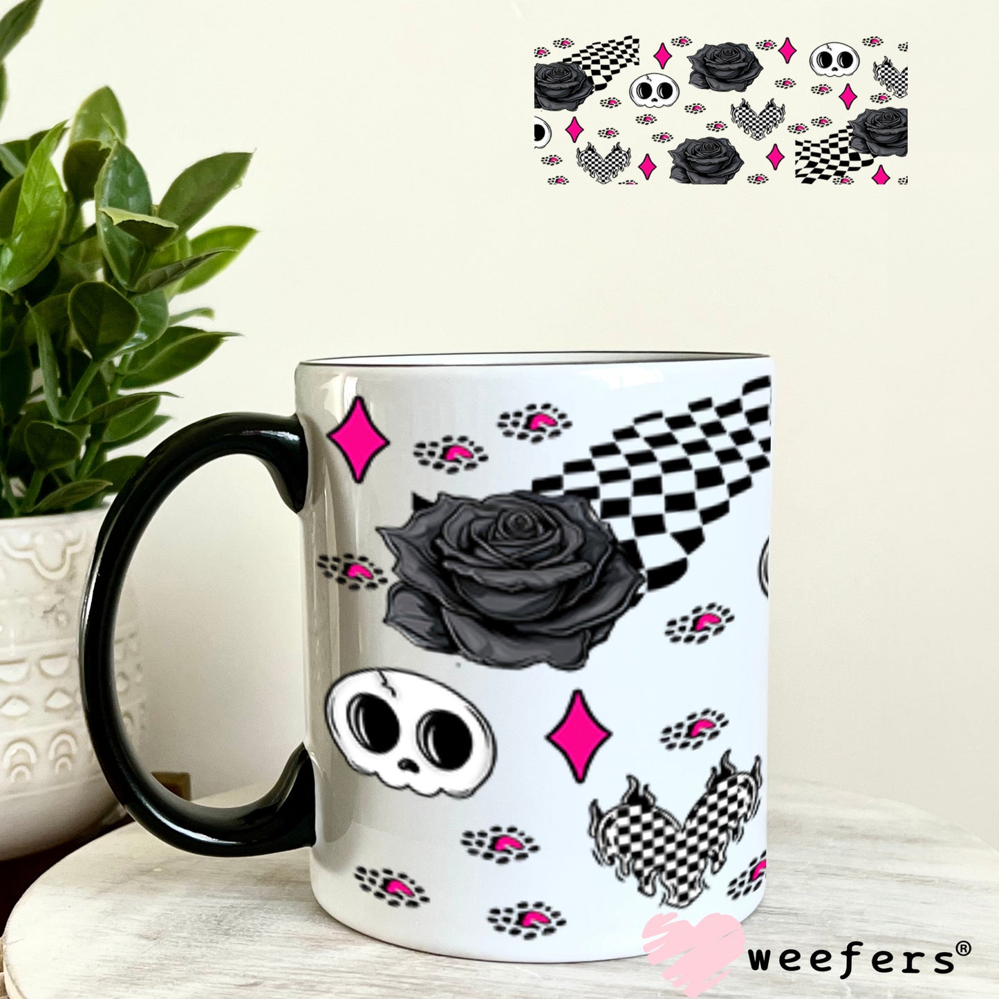 If I Ever Get Rabies You're on my Bite List Sidekick UV DTF Cup Wrap - Weefers® Exclusive 11oz Coffee Mug Cup Wrap Weefers