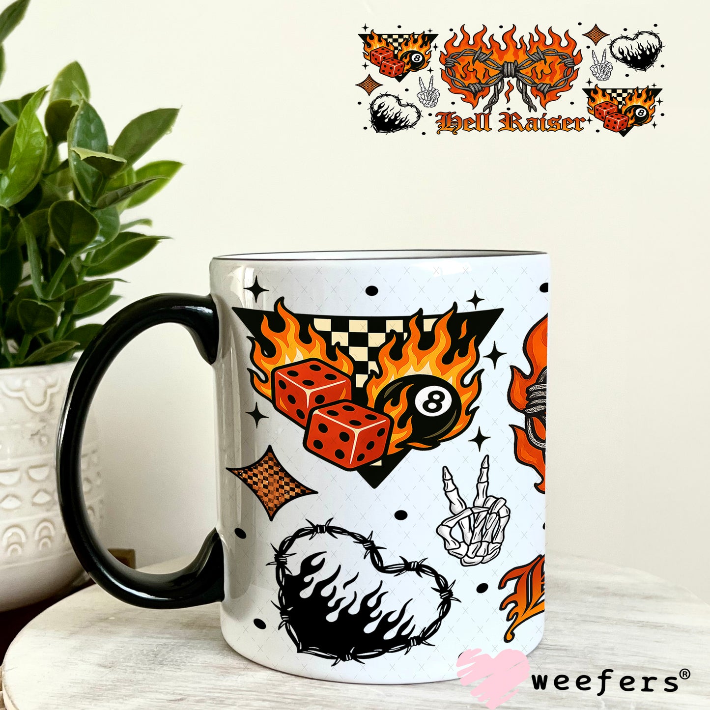 Hell Raiser UV DTF Cup Wrap - Weefers Exclusive 11oz Coffee Mug Weefers