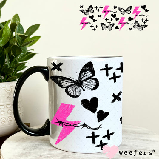 Expensive Difficult and Mentally Spicy Sidekick UV DTF Cup Wrap - Weefers Exclusive 11oz Coffee Mug Weefers