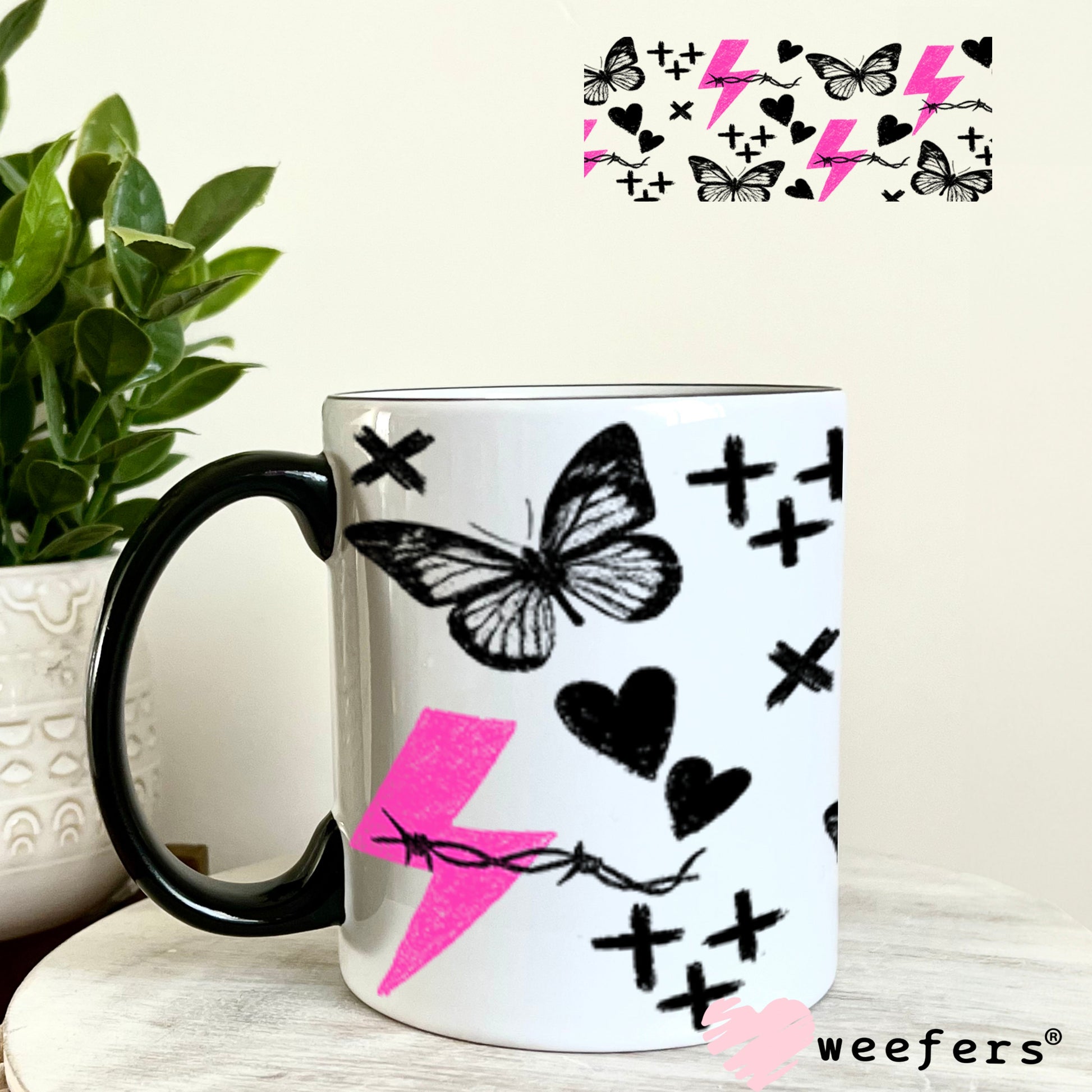 Expensive Difficult and Mentally Spicy Sidekick UV DTF Cup Wrap - Weefers Exclusive 11oz Coffee Mug Cup Wrap Weefers