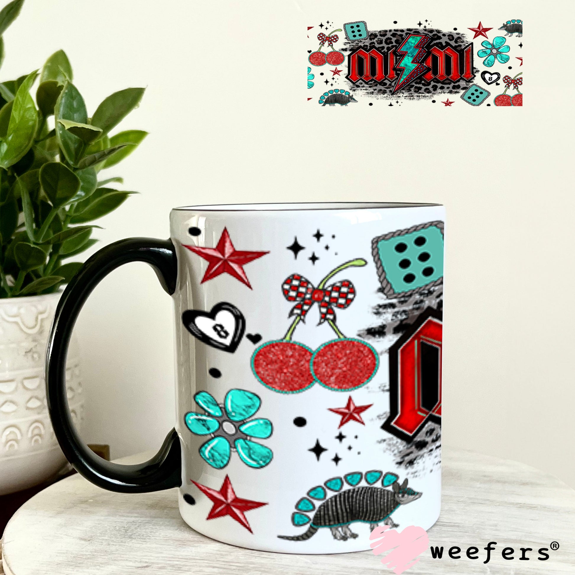 Mimi Yalternative Western UV DTF Cup Wrap - Weefers® Exclusive 11oz Coffee Mug Cup Wrap Weefers