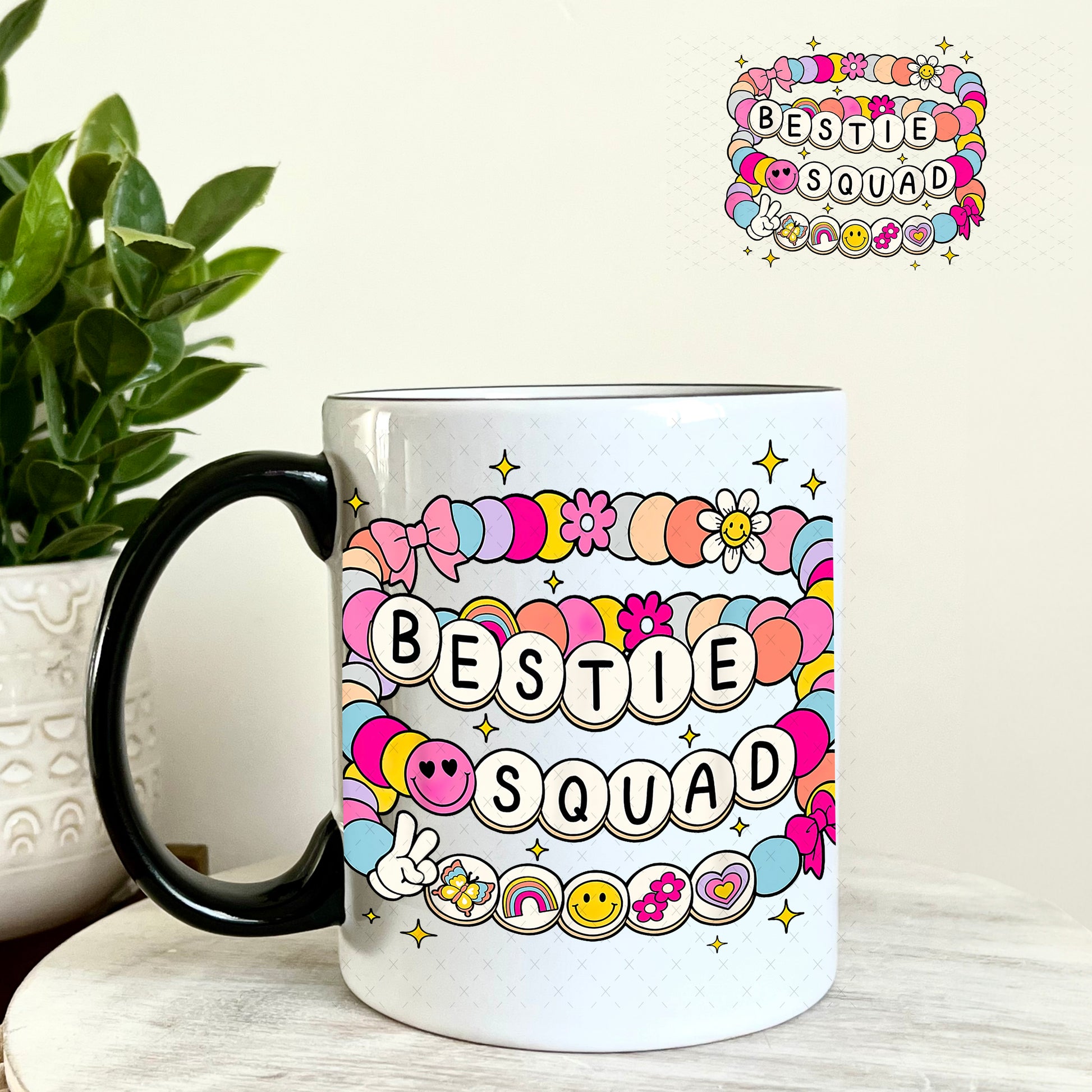 UV DTF Decal - Bestie Squad 11oz Coffee Mug Weefers